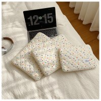 コンピュータバッグ韓国語版カラフルな水玉模様インタブレット収納袋女性のポータブルダウンバッグ 14/15.6 ライナーバッグ