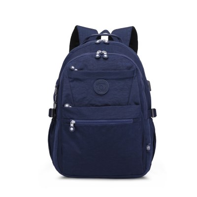 ソフトマルチポケットジッパーバックパック、ニュートラルラミネートジッパーバッグコンピュータバックパック、 出張 学生バックパック