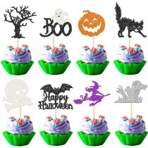 新しいハロウィーン ケーキ デコレーション インサート 、面白いハロウィーン パーティー用品、コウモリ パンプキン ケーキ インサート