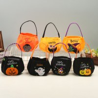 ハロウィン小道具ポータブルカボチャトリックオアトリートゴーストギフトキャンディバッグパーティーお祝いの創造的な雰囲気の装飾