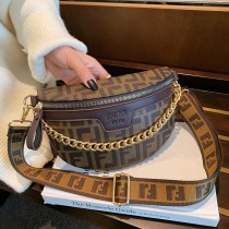 新しいファッショントレンディなウエストバッグ無地シンプルなチェストバッグ実用的で雰囲気のあるショルダーバッグ 韓国 スタイルのクロスボディバッグレディースバッグ