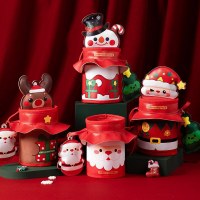 クリスマスギフトバッグ子供の幼稚園キャンディギフトボックスギフトクリスマスイブリンゴバッグピースフルーツ包装ボックス
