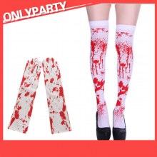 ゴースト フェスティバル コスプレ パーティー コスチュームと小道具 出血レディース ストッキング ハロウィン ブラッド ソックスとブラッド グローブ セット