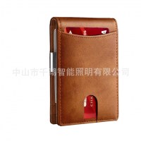 ミニマリスト盗難防止 RFID カーボンファイバーメンズドル紙幣カードホルダーポータブル超薄型マルチカードスロット財布カードホルダー