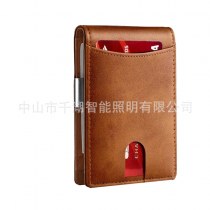 ミニマリスト盗難防止 RFID カーボンファイバーメンズドル紙幣カードホルダーポータブル超薄型マルチカードスロット財布カードホルダー