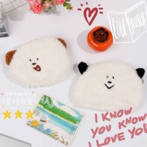 日本のソフトガール小さな化粧品バッグ愚かな子犬ぬいぐるみ小銭入れガール ID バッグ子供の小銭入れ