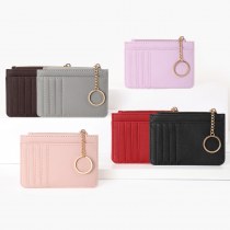 新しいスタイルのジッパーの女性の小銭入れ韓国スタイルのミニキーホルダー小さな財布マルチカードスロットカードホルダーカードホルダー