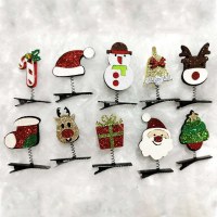 クリスマスヘアクリップ子供大人ハロウィン老人枝角ヘッドバックルヘアクリップクリスマス頭飾り装飾品卸売