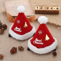 新しいクリスマス帽子ヘアピン、かわいいぬいぐるみ帽子カモノハシクリップ、クリスタルパーティードレスヘアピンヘッドドレス