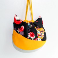 かわいい猫頭バッグ、手持ちの小さな布バッグ、和風ガーリースタイルのママバッグ、雑貨バッグ、収納バッグ