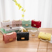 ダイヤモンド ゼリー バッグ新しい女性のバッグ卸売パール ポータブル ゼリー バッグ
