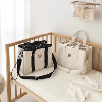 韓国 版の新しい大きな巾着多機能ママバッグベビーカーキャンバス母親と赤ちゃんのお出かけクロスボディバッグショルダーバッグ
