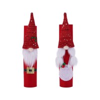 クリスマス用品冷蔵庫ハンドル手袋ベルベットドワーフ顔のない人形クリスマス家の装飾