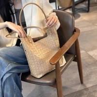 レディースバッグ大容量バケットバッグ2024新しいスタイル通勤トートショルダーバッグ女性の脇の下バッグ