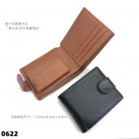 新しい初層牛革財布本革横型ショートウォレット紙幣コイン小銭入れメンズ貿易レザーバッグ