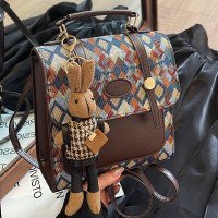 女性用バックパックバッグ 2024 新しいファッション女性用クロスボディバッグ、ファッショナブルで多用途、シングルショルダーバッグ