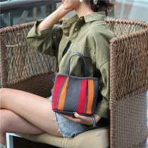 女性のポータブル ブリーフケース プロフェッショナル 通勤 ストライプ シンプル ショルダー ラージ バッグ イン 大容量 セイル