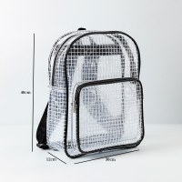 40*30*12 耐荷重 10 キログラム防塵静電気防止メッシュ透明 PVC バックパック静電気を防ぐ