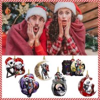 2024 クリスマス新製品クリスマス装飾装身具 2D フラットアクリル装飾ペンダントクリスマスツリー装飾