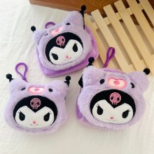 パープルクロミぬいぐるみ小銭入れ日本のかわいいガーリーハート小さな収納袋ヘッドフォンバッグペンダントカードバッグ女性