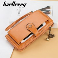 baellerry 新しい女性の長財布韓国風多機能ジッパー携帯電話バッグファッショナブルなバックルクラッチ