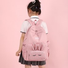 新しい新鮮で甘い学生ランドセル韓国語版かわいいウサギの耳バックパック小学生大容量バックパック