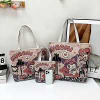 両面ゴールドシルクジャガード刺繍布バッグ大容量ママバッグ文学学生ショルダーバッグ