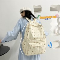 ランドセル女性インスタイル韓国風女の子中学生中学生文学的で芸術的な小さな新鮮な花柄バックパックフォレストスタイルバックパック