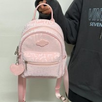 高見えバッグ 20 24 新しいミニバックパックかわいいピンクのバックパック女性旅行軽量学生スクールバッグ