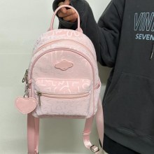 高見えバッグ 2024 新しいミニバックパックかわいいピンクのバックパック女性旅行軽量学生スクールバッグ