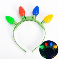 クリスマス LED 電球ヘアフープ多機能新しいヘアフープホリデーヘアアクセサリー既製ヘアフープホリデーギフト