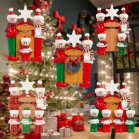 2024 新しいハッピーファミリー DIY 樹脂クリスマスペンダントクリスマスツリーの装飾ペンダント