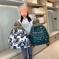 新しいプリント女性のバックパックオックスフォード布大容量バックパック原宿旅行デザインスクールバッグ