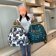新しいプリント女性のバックパックオックスフォード布大容量バックパック原宿旅行デザインスクールバッグ