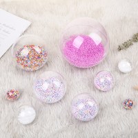 ps高透明プラスチックボール愛中空ボールクリスマスホリデー装飾ペンダントアクリル永遠の花束ハンギングボール