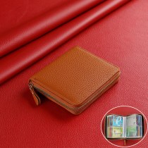 カードバッグ ドキュメントバッグ ウォレット オールインワン ビジネス レトロ 新しいスタイル コンパクト 耐磁性 盗難防止 運転書類セット ポータブル