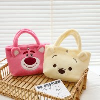 イチゴバッグ、クマ、ぬいぐるみバッグ、パチャ犬ぬいぐるみハンドバッグ、女子学生漫画、かわいい三つ目モンスターハンドバッグ