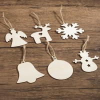 クリスマス装飾スノーフレークペンダントウッドチップクリスマスツリーペンダントエンジェルベル木製レーザーカットクリスマスペンダント