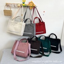 レディースバッグ コーデ ュロイ 2024 新しい小さなスクエアバッグ和菓子の個性ハンドバッグシングルショルダークロスボディバッグ