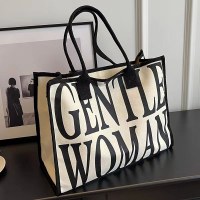 女性のバッグ大容量 2024 ファッションキャンバスバッグ新しい多用途大容量通勤トート大学生クラスバッグ
