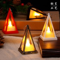 LEDプラスチックランタンスモールナイトライトエレクトロニックキャンドルホースライトスモールごちそうフェスティバル装飾デスクトップデコレーション