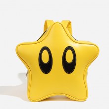 大きな目のかわいい五芒星かわいい女性のバックパック Y2K ミレニアム スイート クール スクール バッグ キャンパス トラベル バッグ