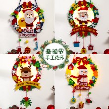 クリスマス発光ガーランド子供の手作り diy クリエイティブクリスマスペンダント幼稚園クリスマスツリー手作り装飾