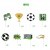 足球插签16PCS