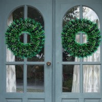 新しいクリスマスストライプリース42センチメートルストライプリースショッピングモールホテルクリスマス装飾ペンダント卸売
