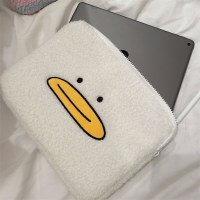 韓国インぬいぐるみ刺繍キハシアヒル ipad タブレットバッグ 11/13/15 インチラップトップ収納