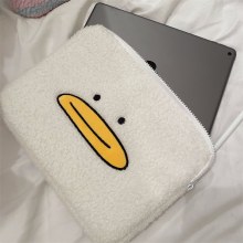 韓国インぬいぐるみ刺繍キハシアヒル ipad タブレットバッグ 11/13/15 インチラップトップ収納