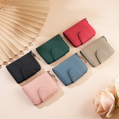 女の子用の小さな小銭入れ、 かわいい 革製の小さな財布、女性用牛革コインバッグ、RFID女性用カードホルダー財布。