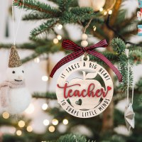 新しい木製クリスマスツリーペンダントクリスマス装飾ペンダントクリスマスツリーペンダント弓装飾中空吊り下げ