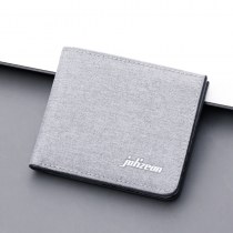 運転免許証財布用の複数のカードスロットを備えたメンズショートキャンバスウォレットメンズ超薄型ウォレットクロス